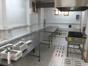 Cozinha industrial da sede da Fundalurp